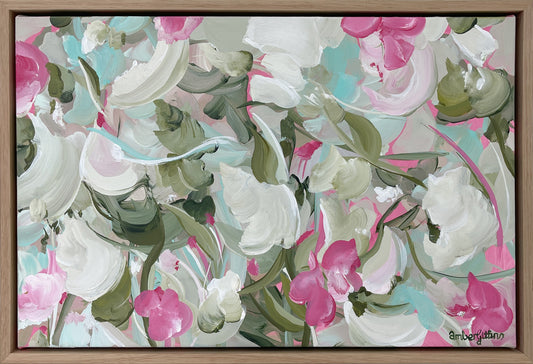 Floral Elegance - Framed Small Original Art