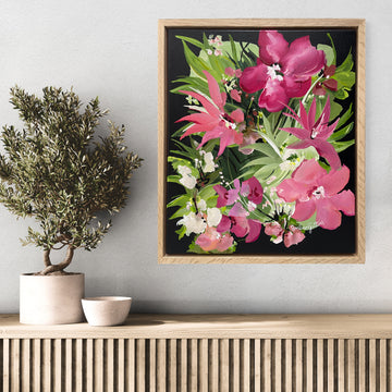 Blushing Holidays - Framed Original Art.