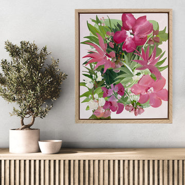 Blushing Holidays - Framed Original Art.