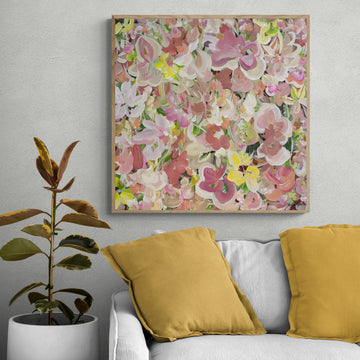 Blushing Garden Petals - Original Art