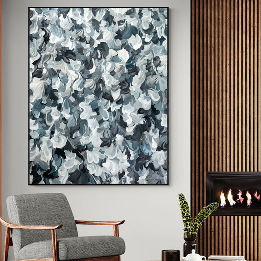 Capturing Midnight Original Abstract Painting - Extra Large Statement Art