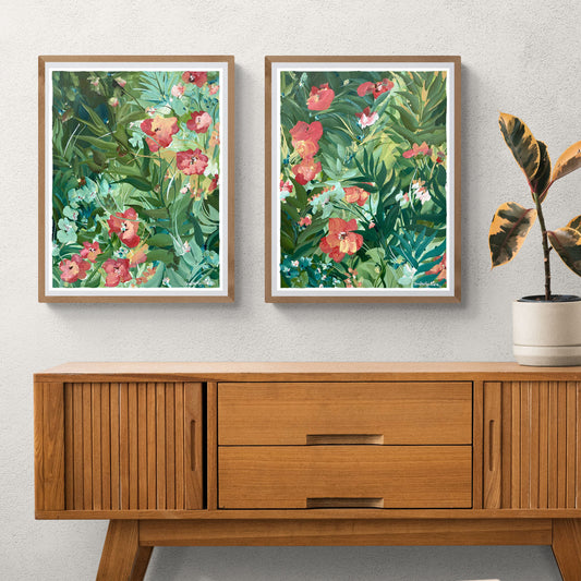 Poster Print Set of 2 - Hibiscus Love 1&2