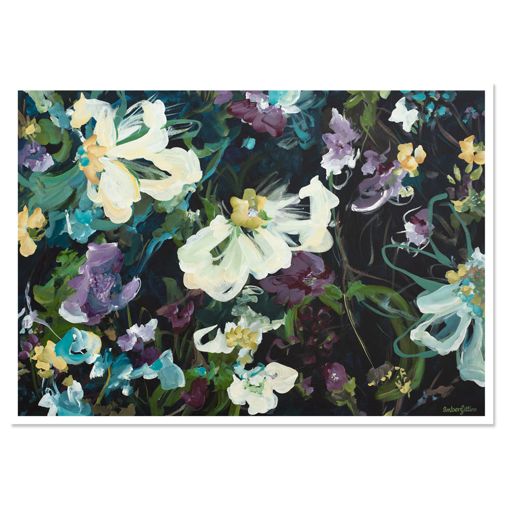 Abstract Floral Poster Prints | Modern Wall Art For Sale | Amber ...