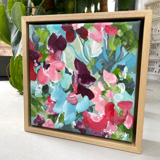Petite Flowers - Framed Original Art