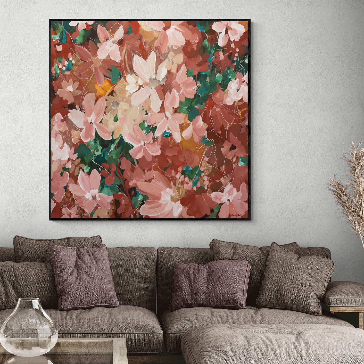 Sunset Flowers - Original Art