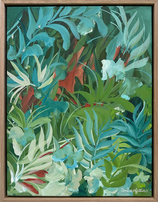 Tropical Date - Framed Original Art