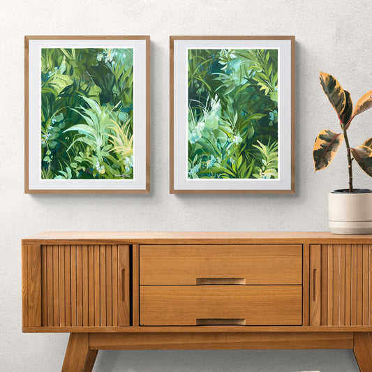 Poster Print Set of 2 - Tropical Summer 1&2