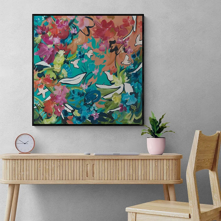 Colourful Abstract Painting | Shop Art | Floral Abstract Art | Free ...